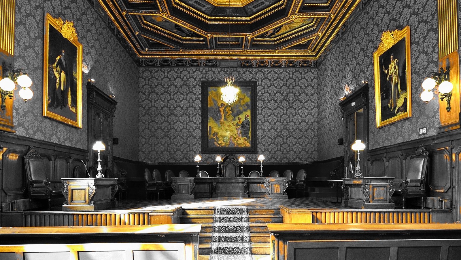 Salle Montesquieu, salle d'audience de la première chambre de la cour d'appel de Bordeaux